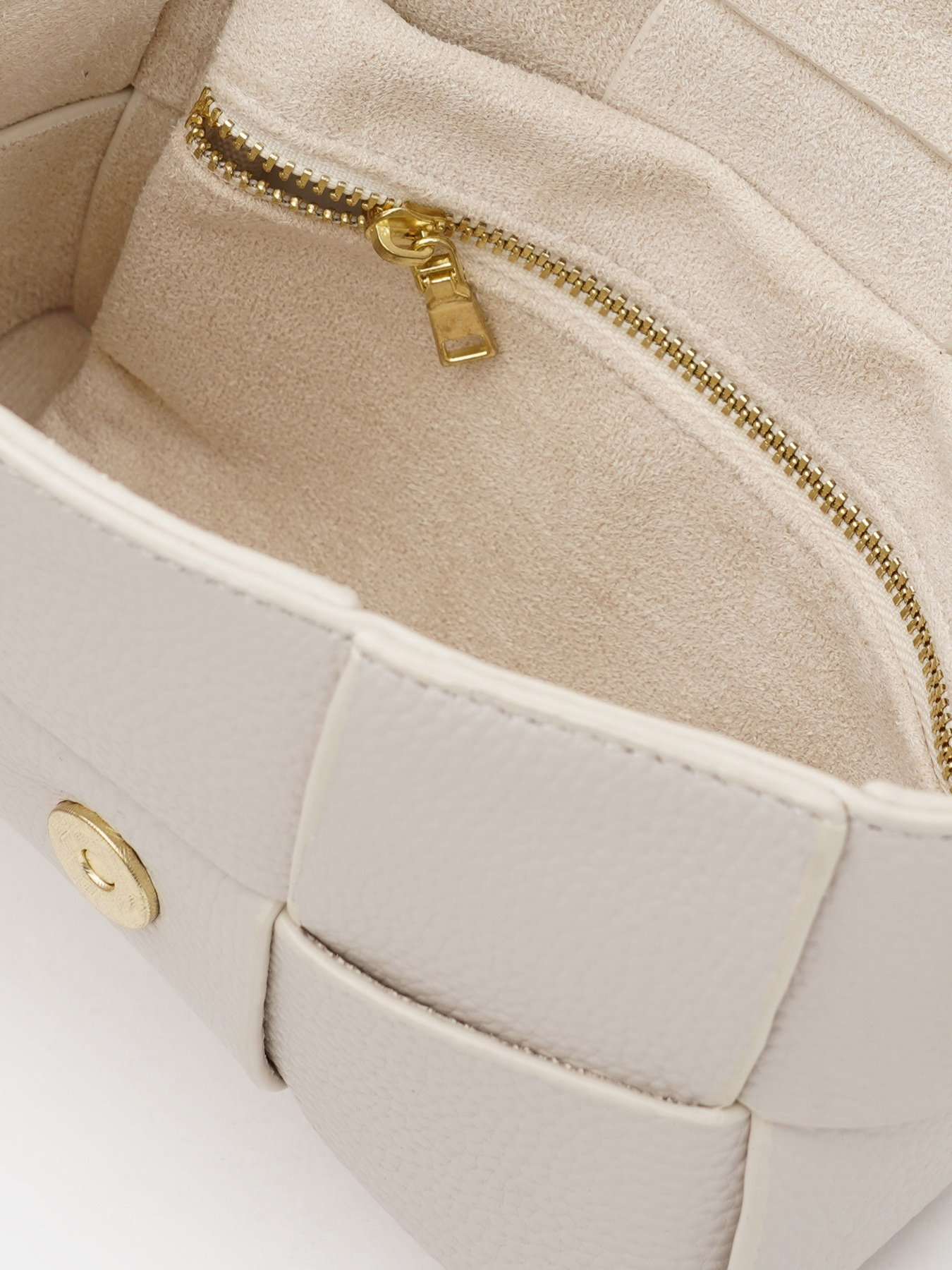 Кросс-боди Borsa Leather модель K12118w-white Фото