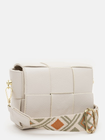 Кросс-боди Borsa Leather модель K12118w-white Фото