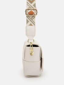 Кросс-боди Borsa Leather модель K12118w-white Фото