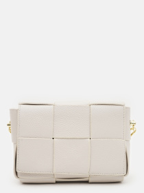Крос-боді Borsa Leather модель K12118w-white Фото
