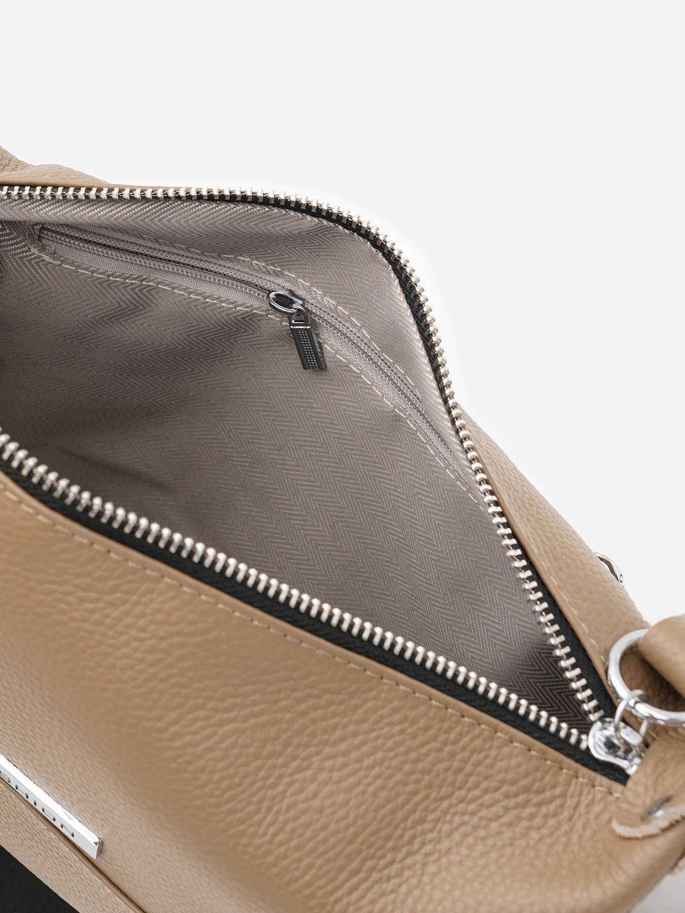 Поясная сумка Borsa Leather модель K12242be-beige Фото