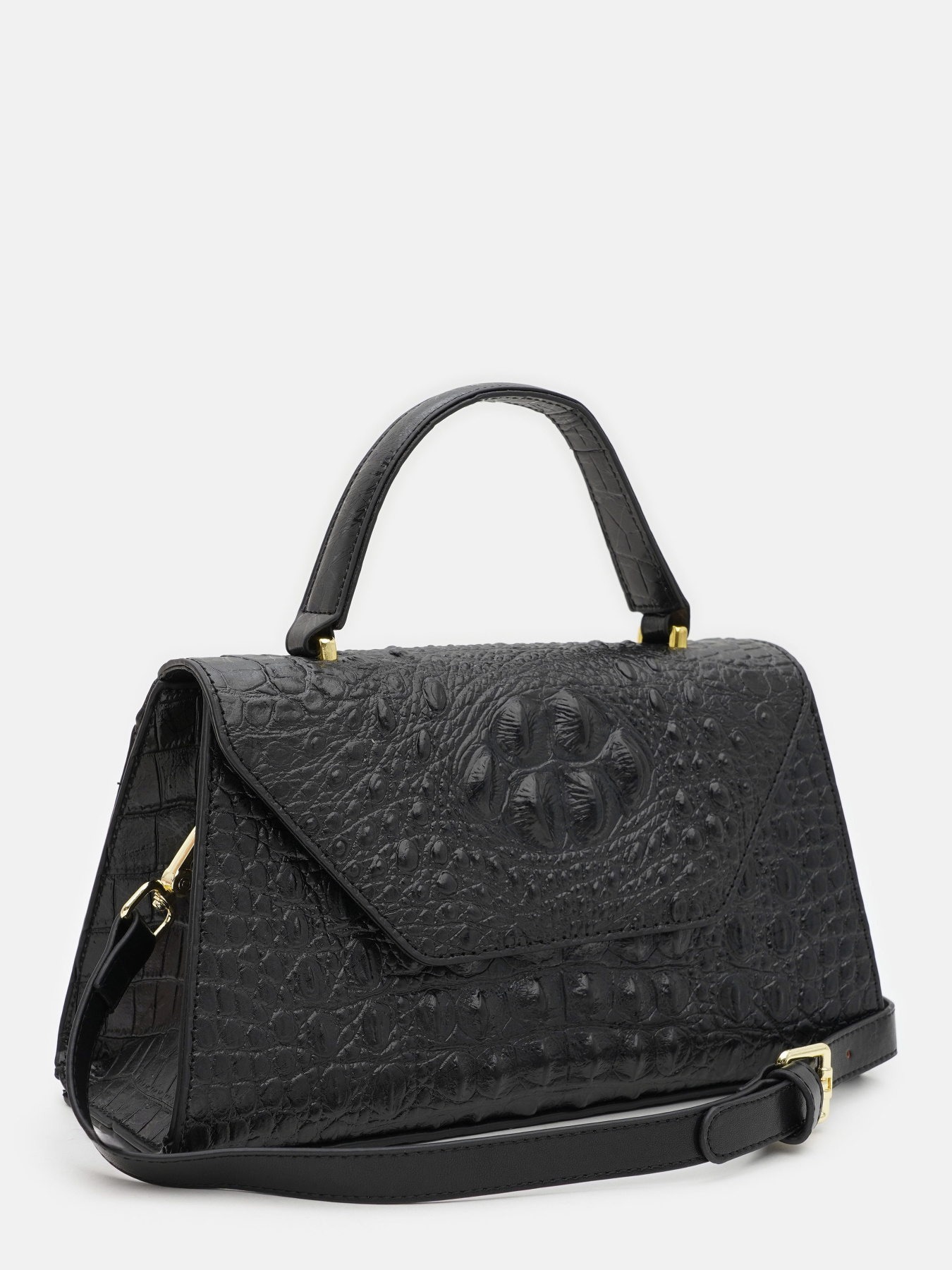 Сумка Borsa Leather модель K1213D-black Фото