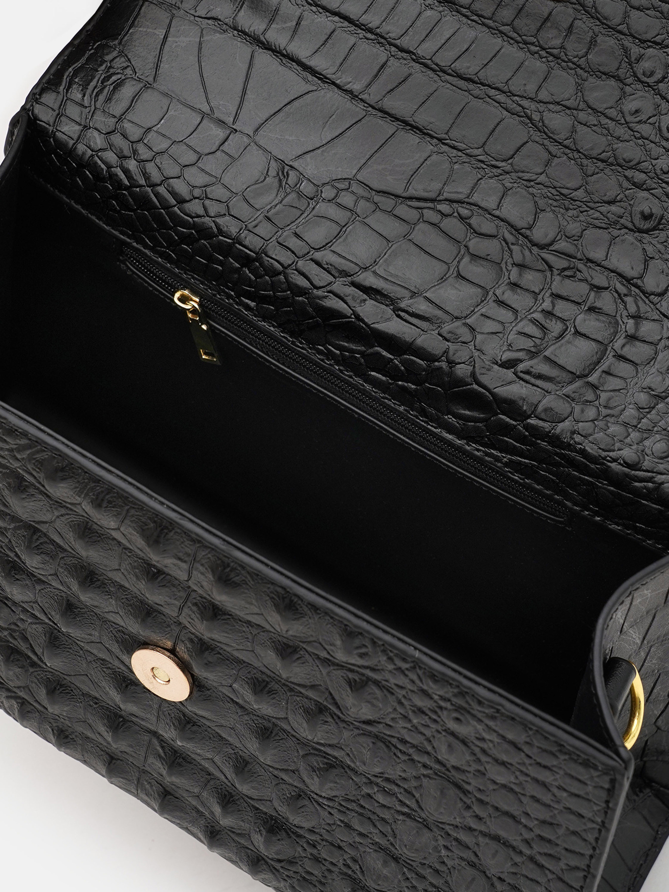 Сумка Borsa Leather модель K1213D-black Фото