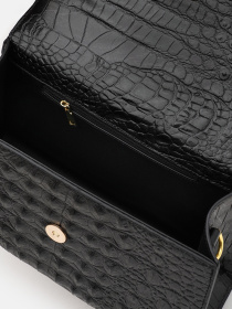 Сумка Borsa Leather модель K1213D-black Фото