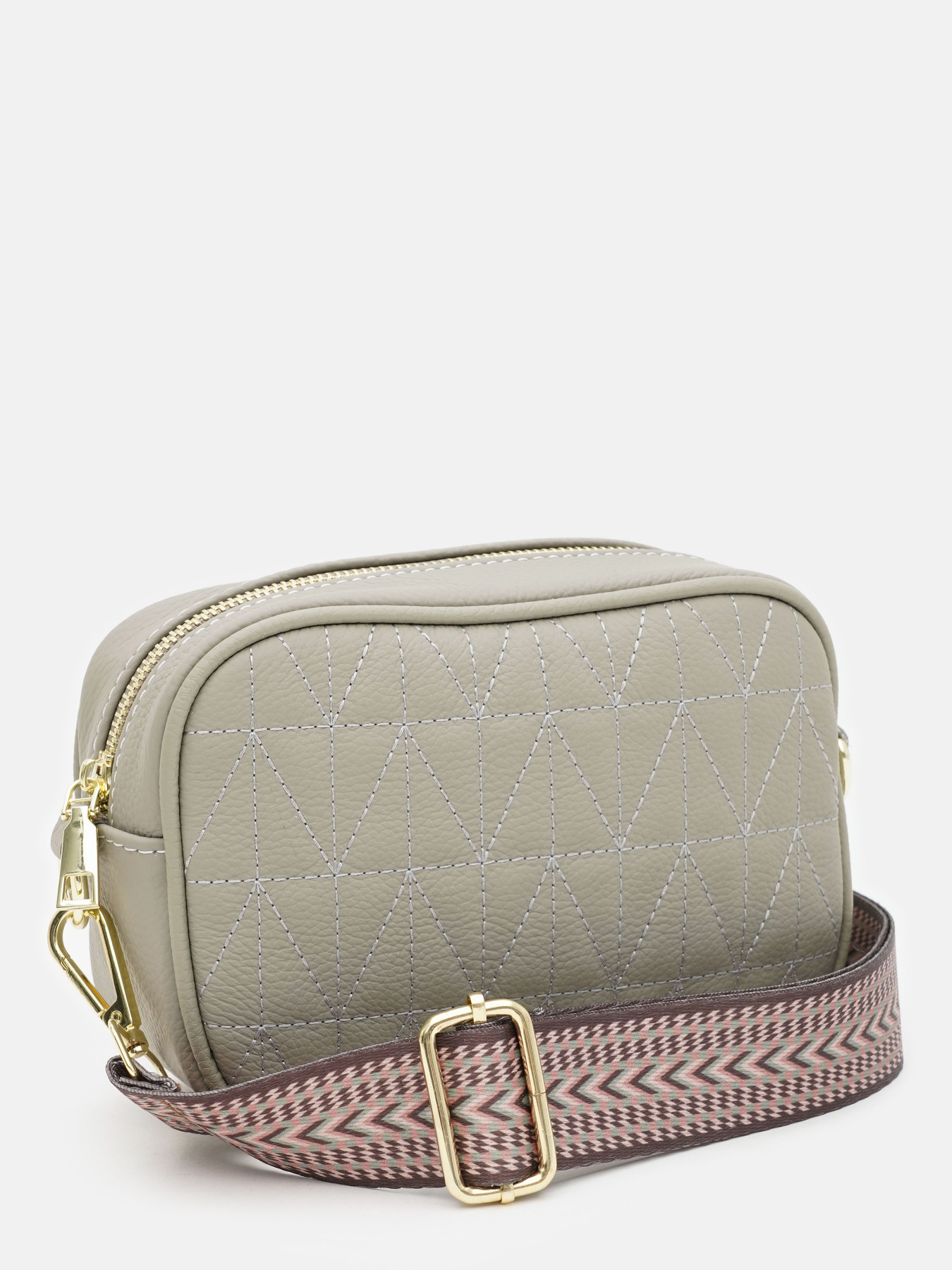 Крос-боді Borsa Leather модель K16602light.gr-gray Фото