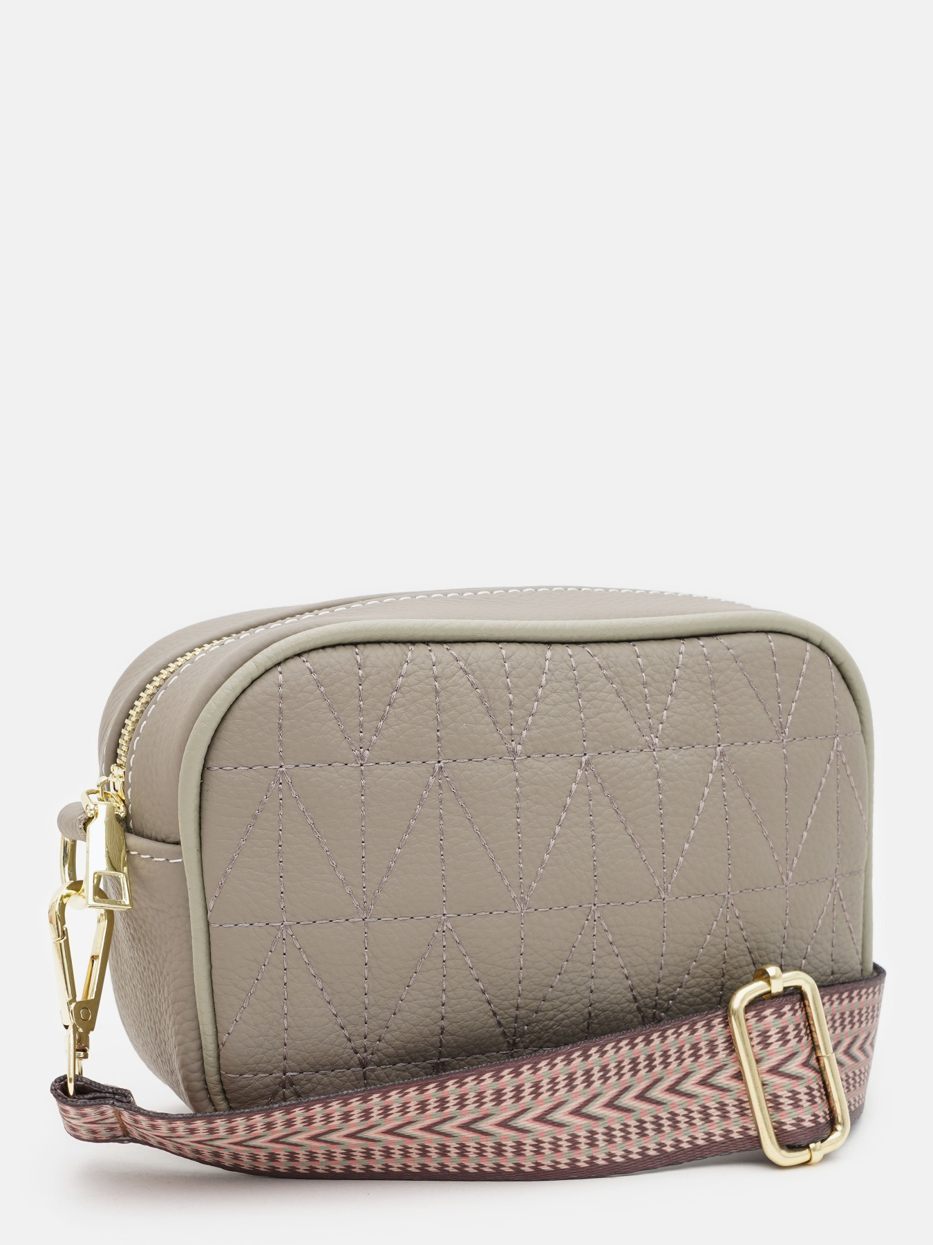 Крос-боді Borsa Leather модель K16602gr-gray Фото