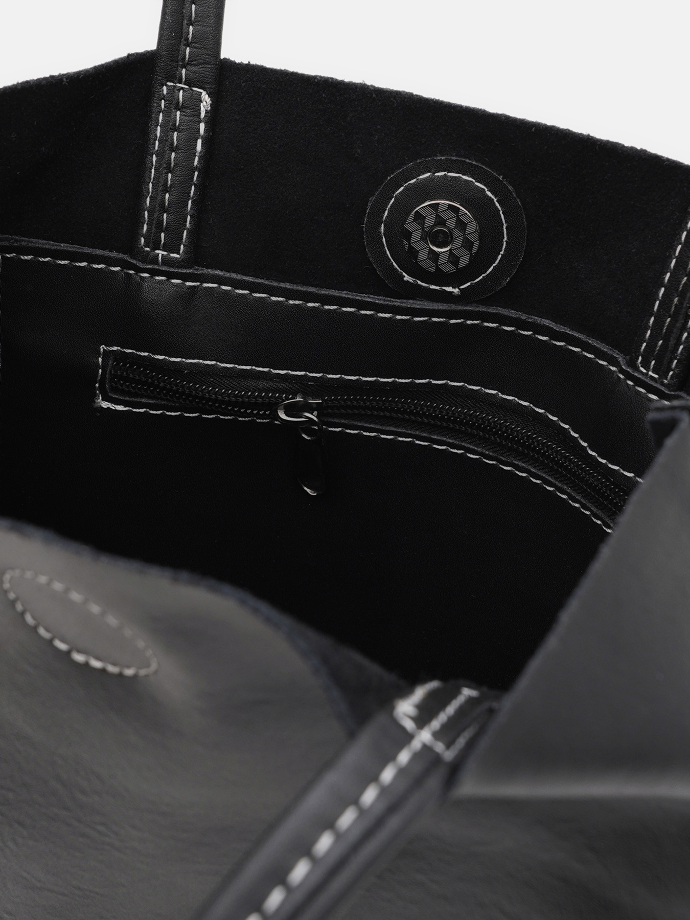 Шоппер Borsa Leather модель K16609D-black Фото