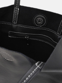 Шоппер Borsa Leather модель K16609D-black Фото