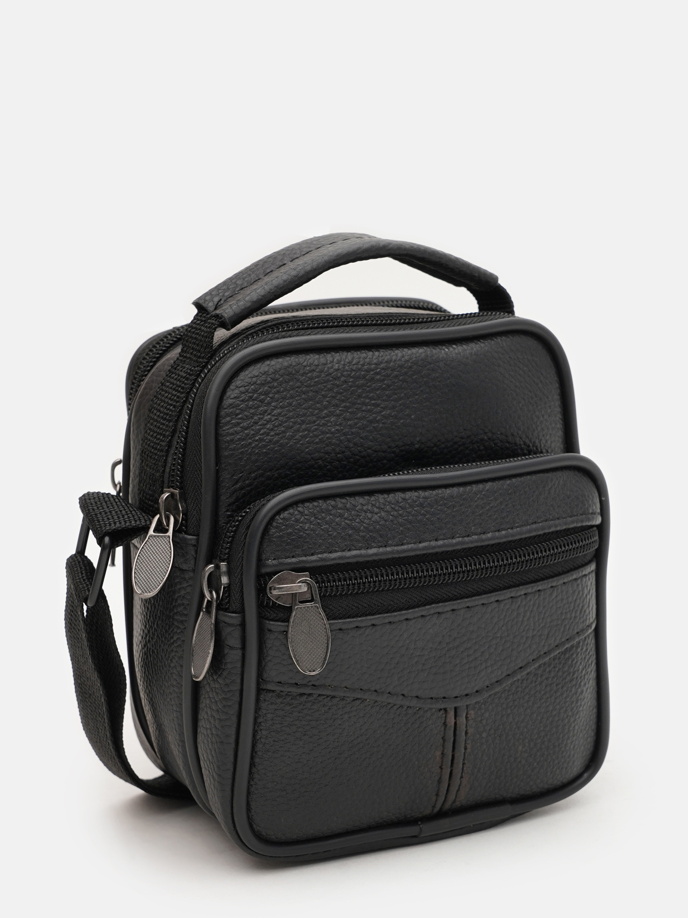 Мессенджер Borsa Leather модель K16681-1bl-black Фото