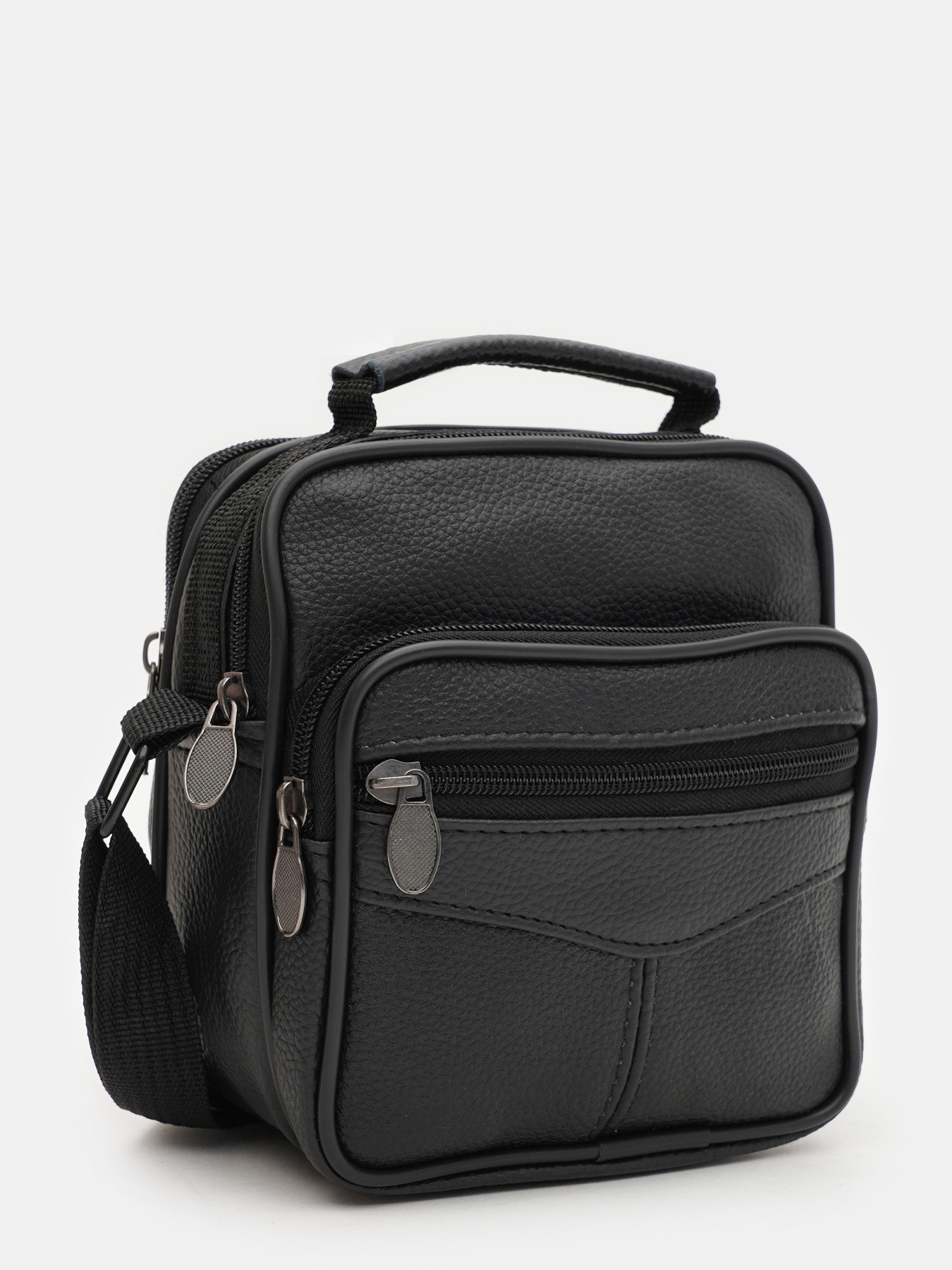 Мессенджер Borsa Leather модель K16681-2bl-black Фото