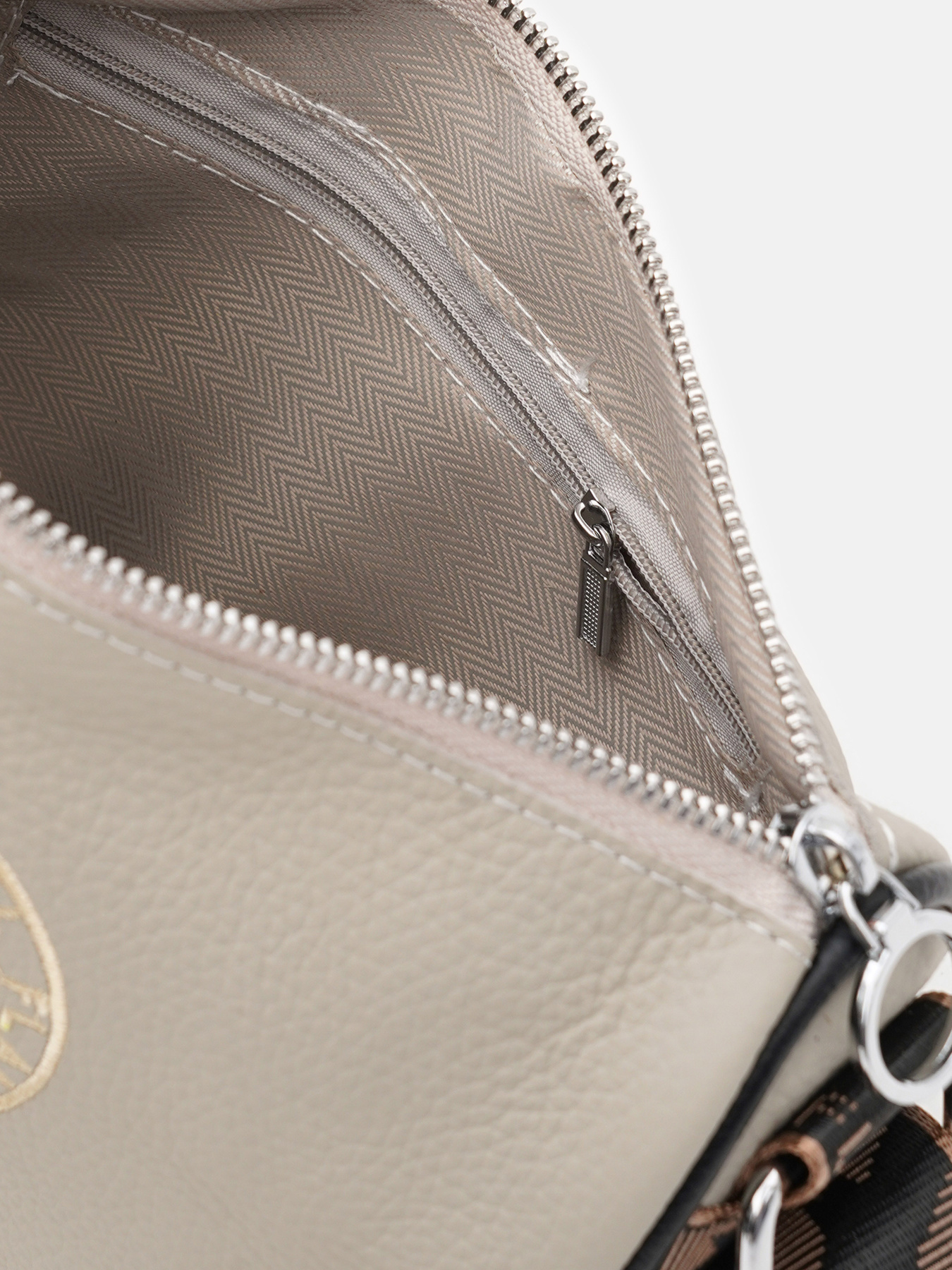 Кросс-боди Borsa Leather модель K121031cr-beige Фото