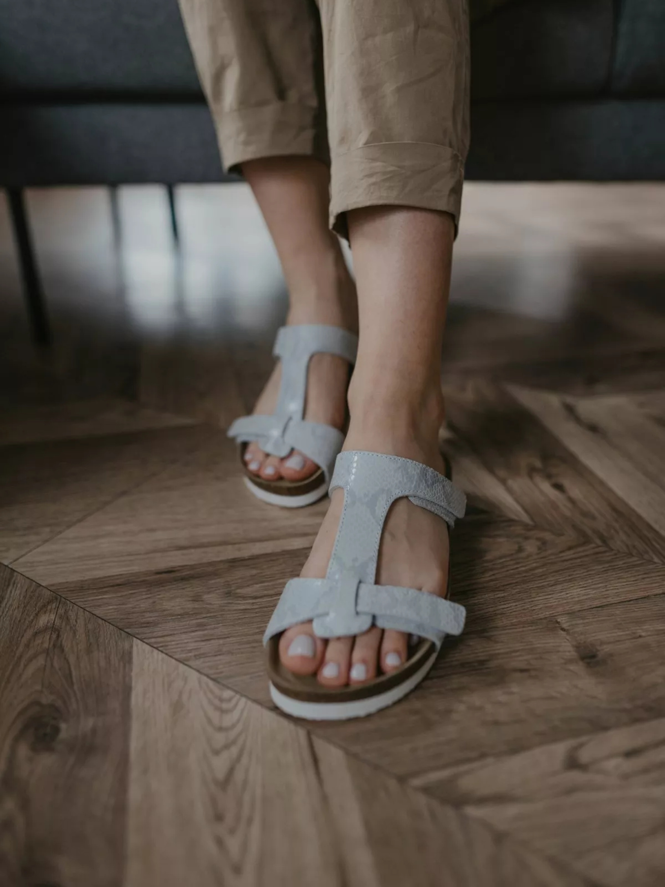 Шлепанцы Grubin модель gr-194362_white snake Фото