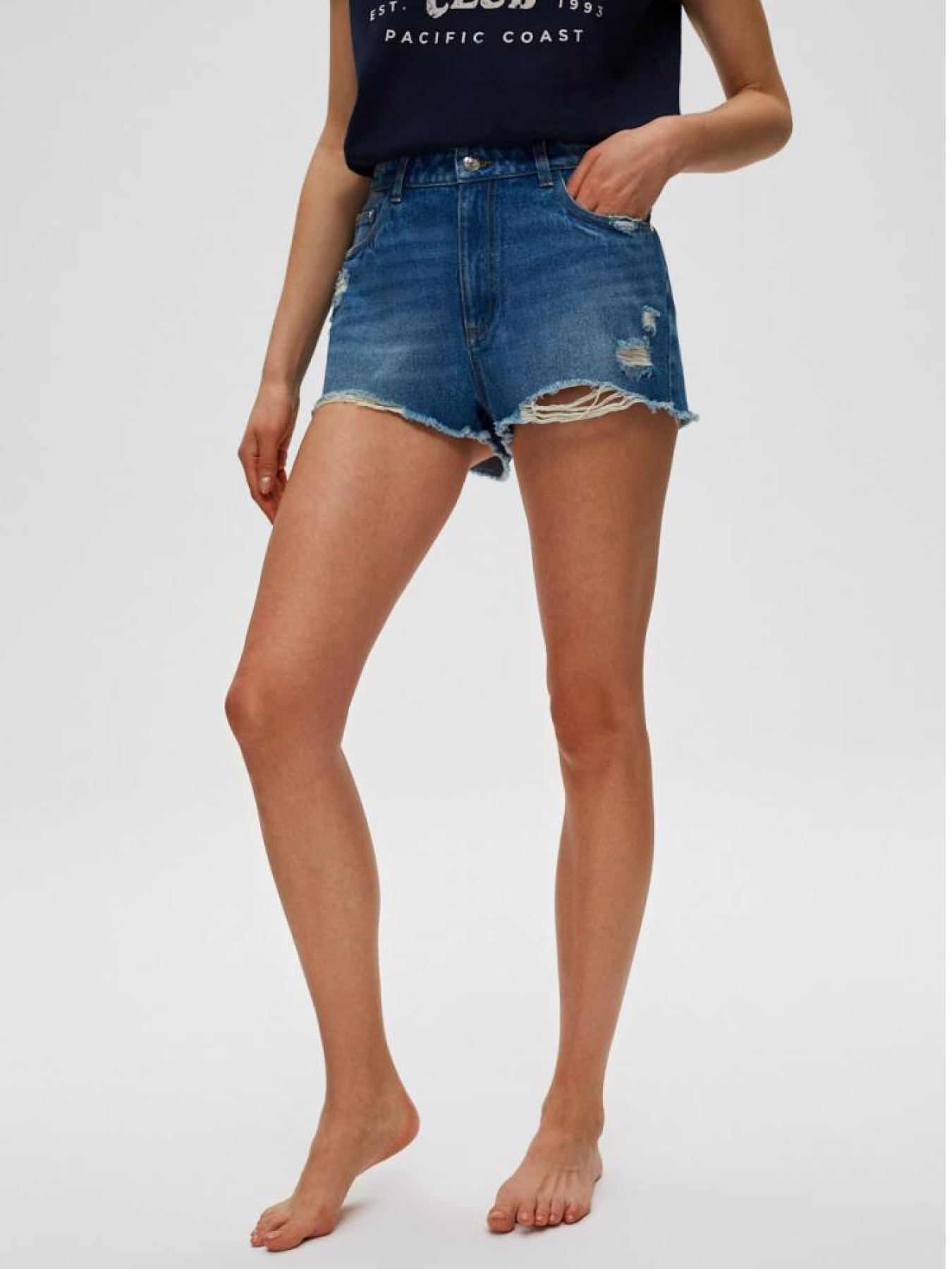 Шорти джинсові DIVERSE Cltn 458 модель 10039306 Фото