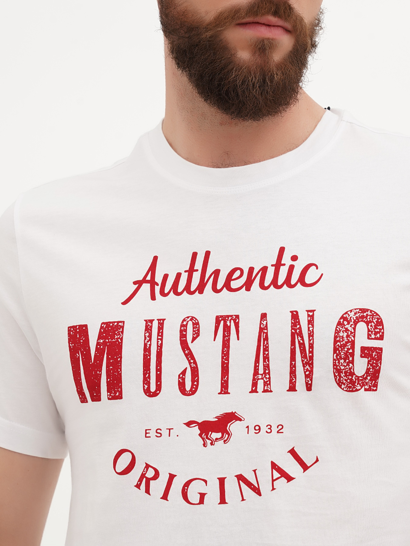 Футболка Mustang Jeans Alex C Print модель 1012988 Фото