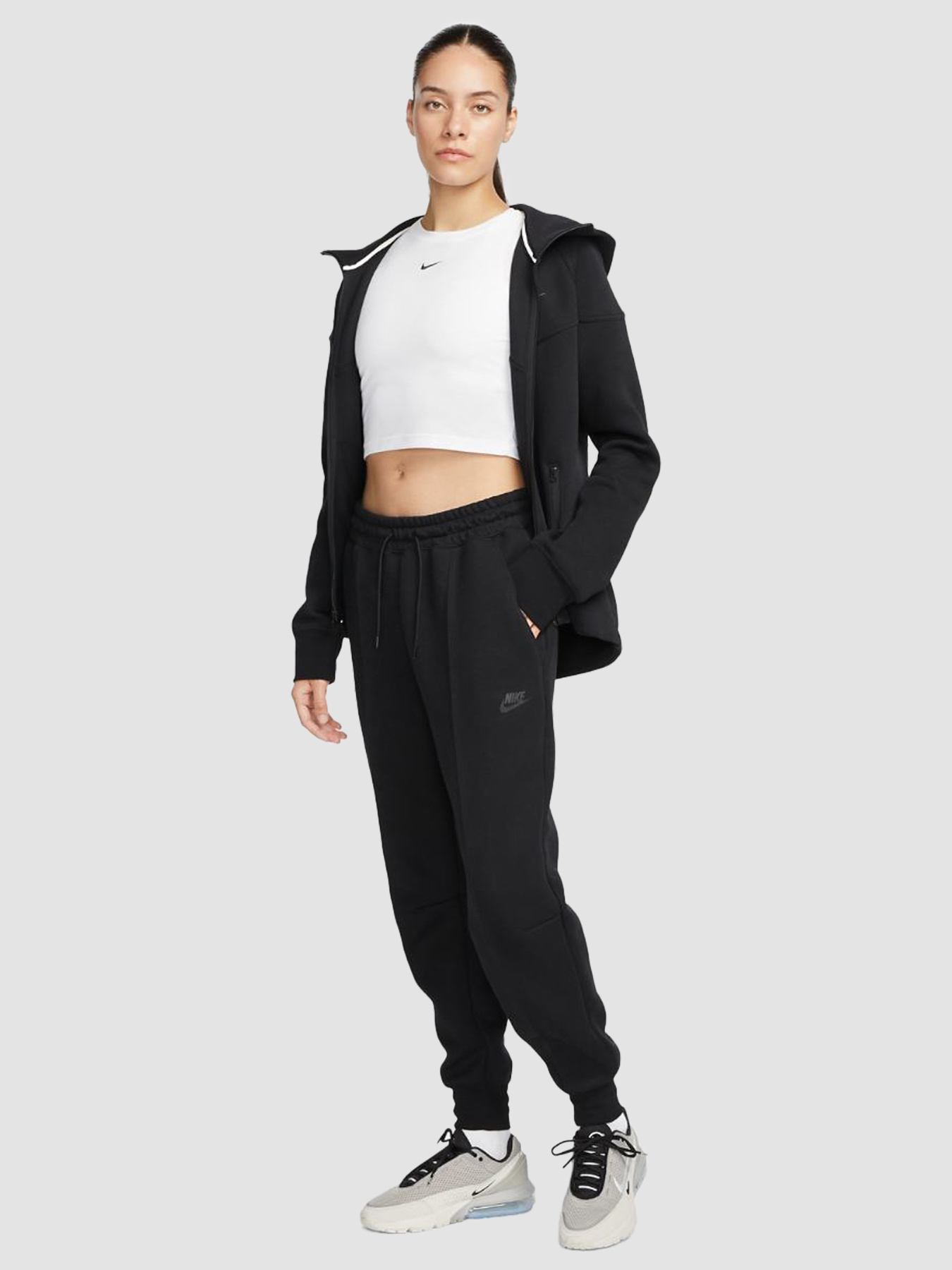 Джоггеры NIKE W Nsw Tch Flc Mr Jggr модель FB8330-010 Фото