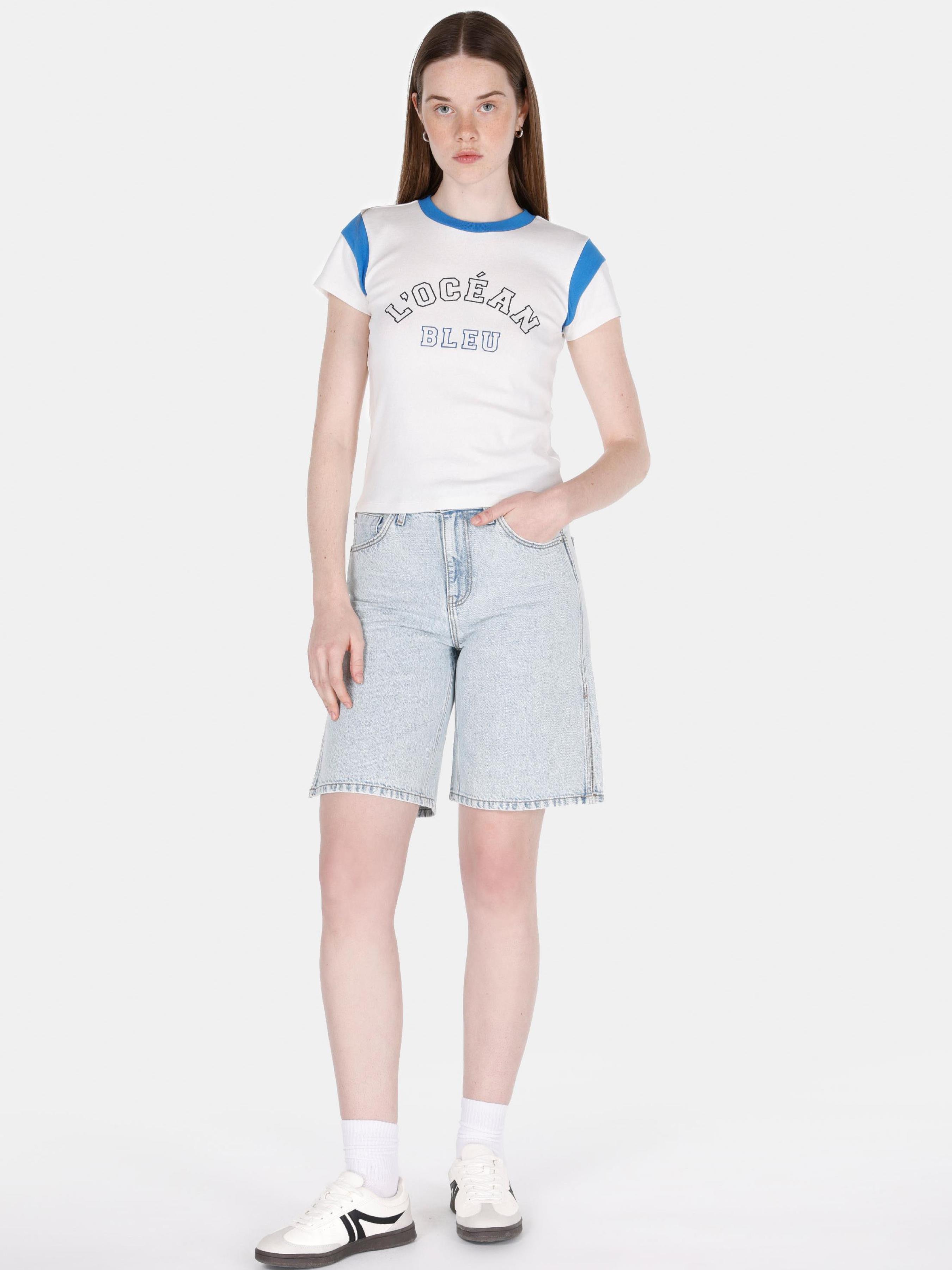 Жіночі Шорти Colin’s  (CL1073885_Q1.V1_DN02098) колір джинс, матеріал комбінований верх