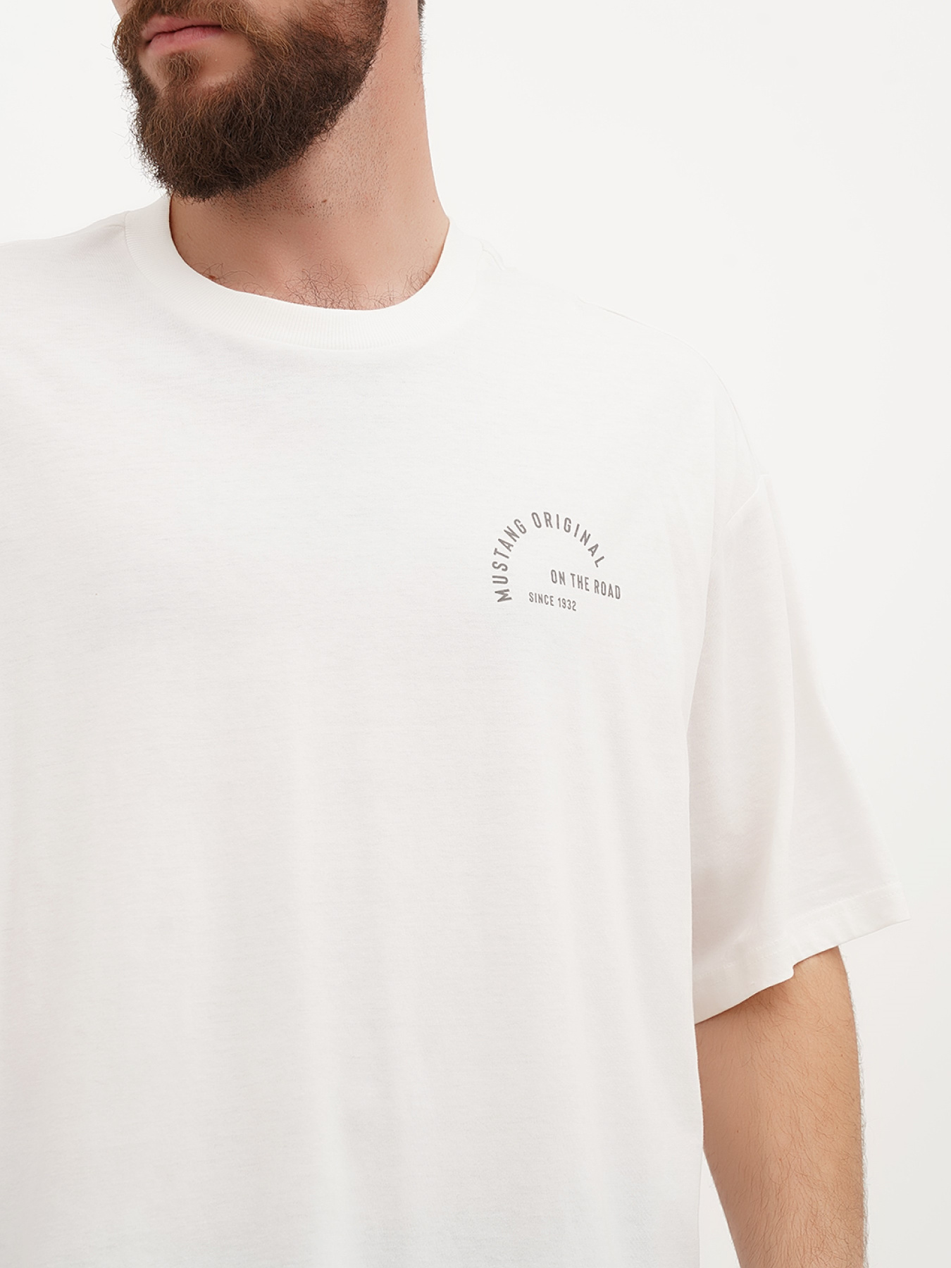 Футболка Mustang Jeans Aidan C Print модель 1014086 Фото
