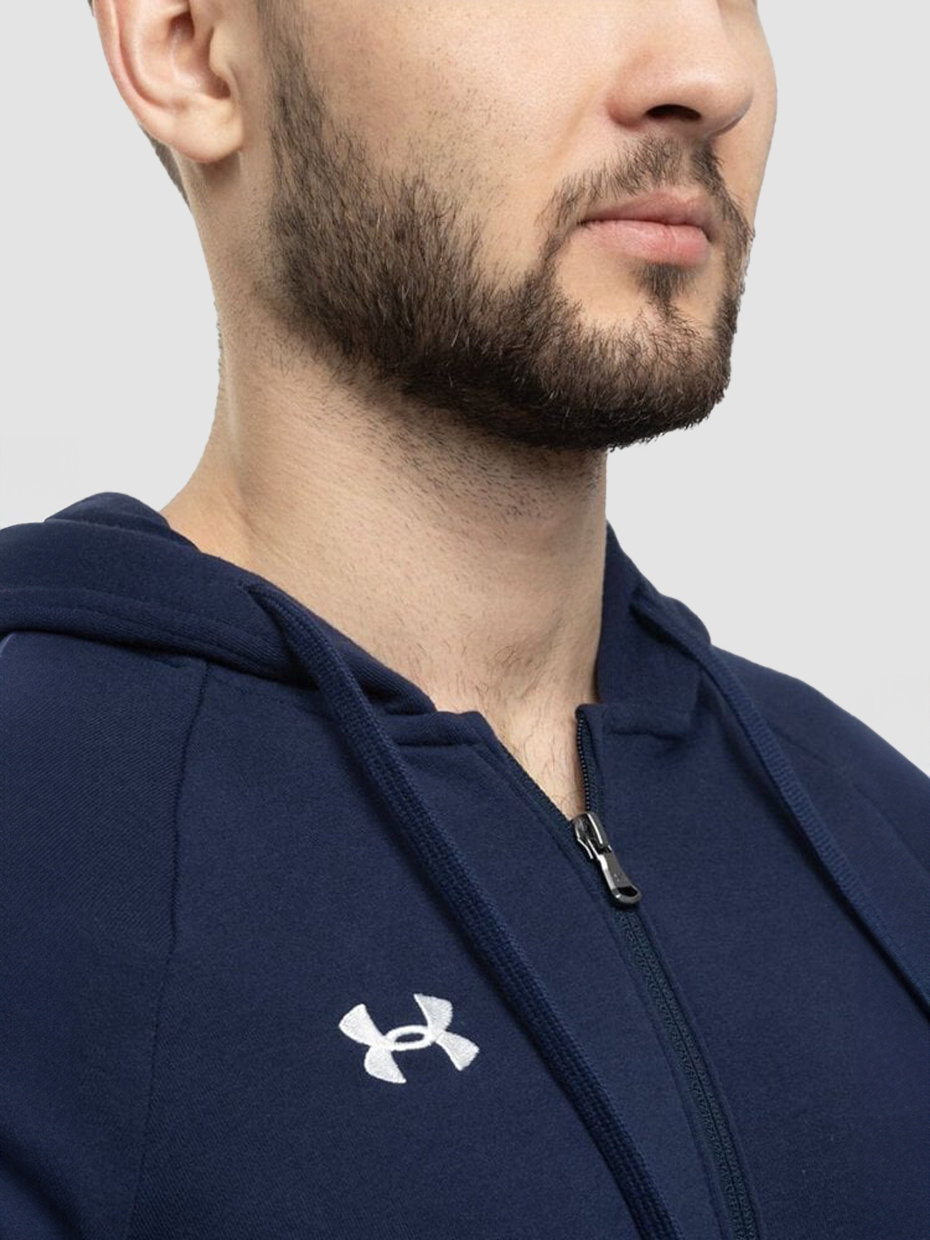 Кофта Under Armour Rival Fleece FZ Hoodie модель 1379767-410 Фото