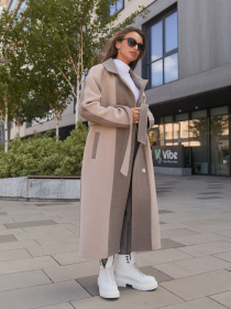 Пальто MilaNova модель Пальто ПВ-363 капучино Фото