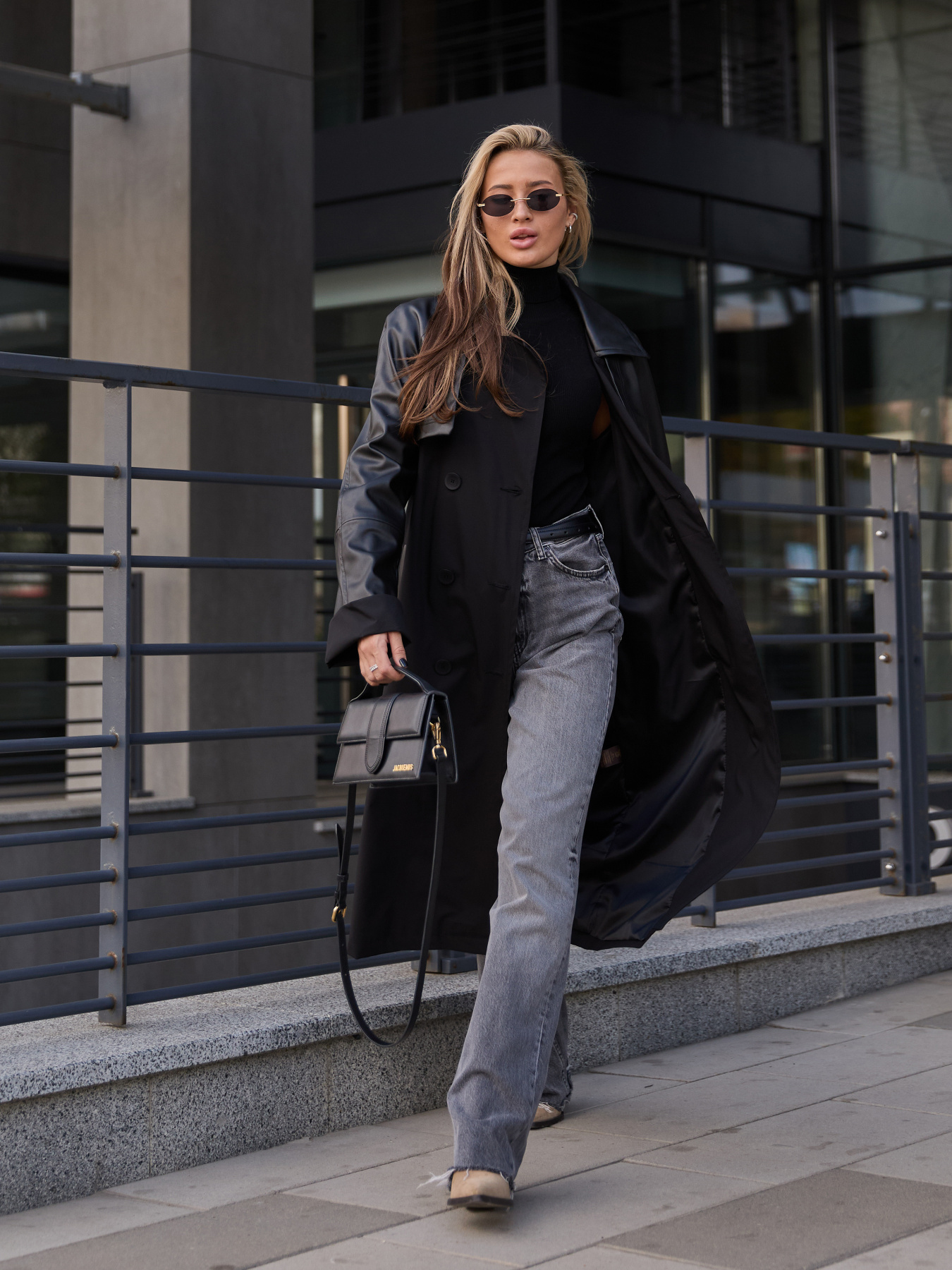 Тренч MilaNova модель Плащ Q-96 черный Фото