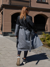 Тренч MilaNova модель Плащ Q-98 серый Фото