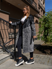 Тренч MilaNova модель Плащ Q-98 графит Фото