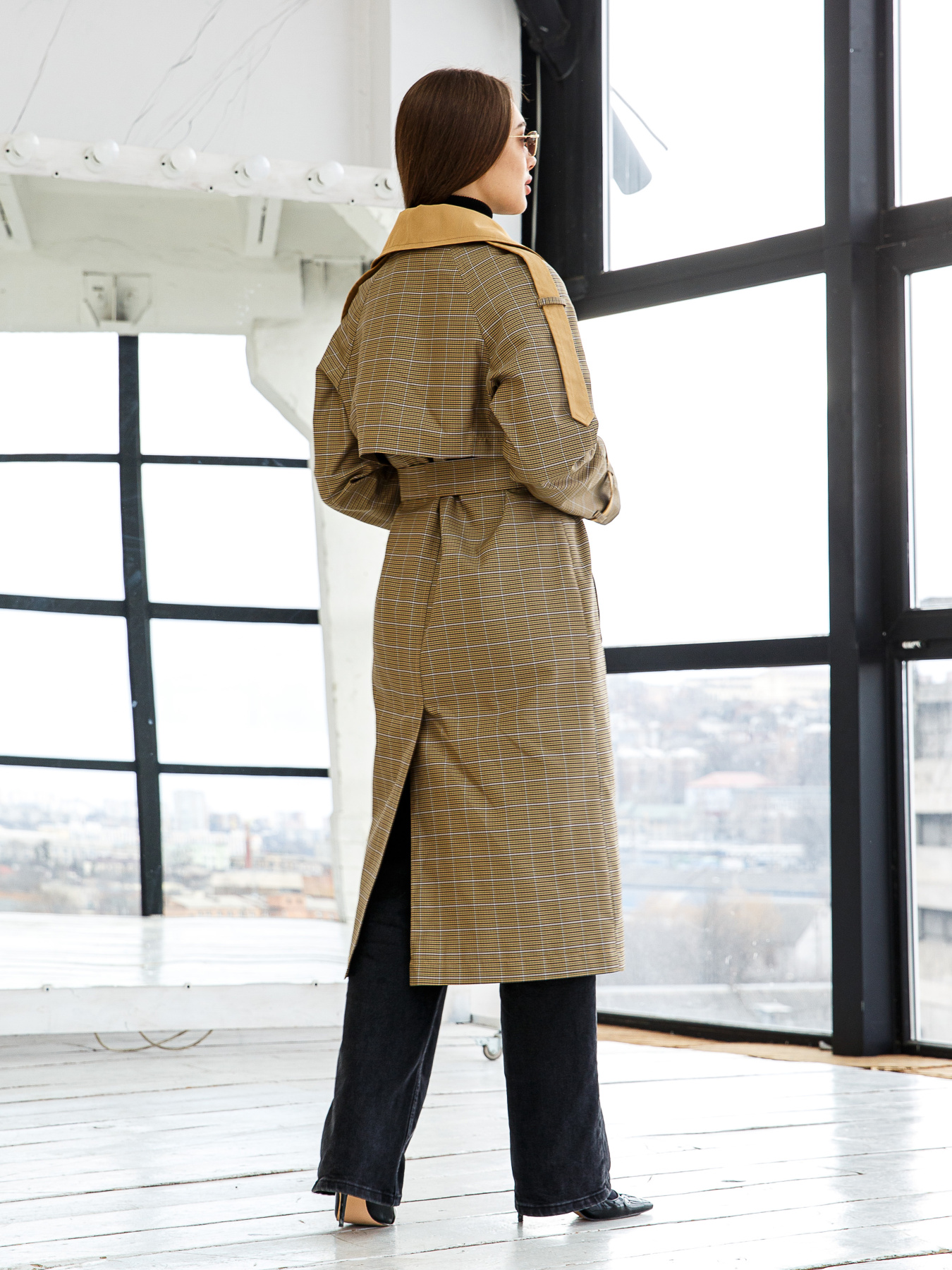 Тренч MilaNova модель Плащ Q-93 хаки Фото