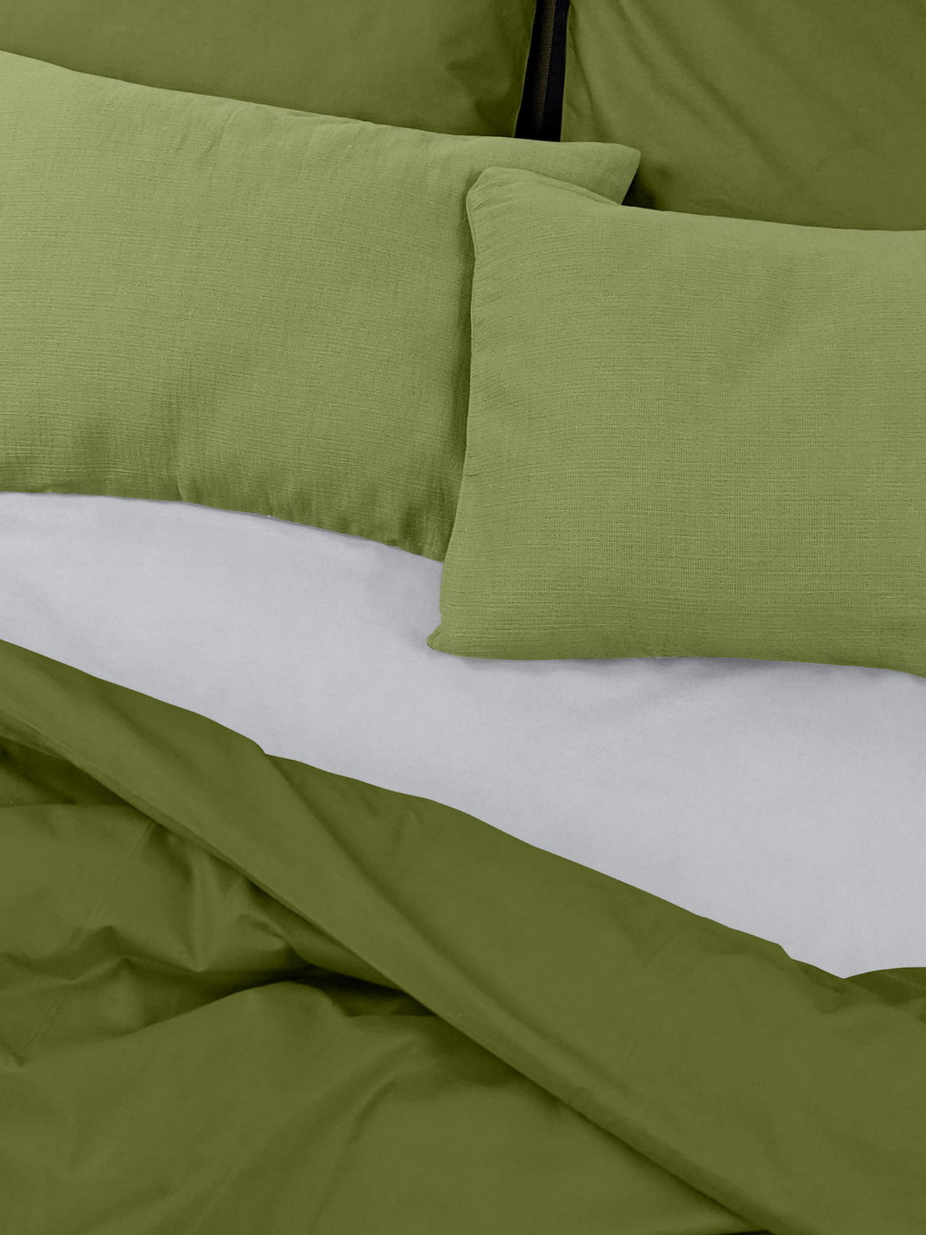 Наволочка муслин на подушку OLIVE Cosas модель 18Muslin_Olive_40x60 Фото