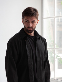 Рубашка IJ модель ij-sorochka-linen-black-man Фото