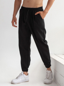 Штани повсякденні IJ модель lipuchki-linen-black-man Фото