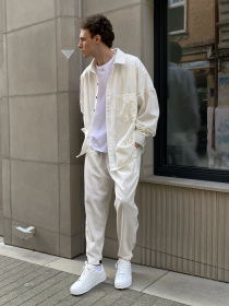 Сорочка повсякденна IJ модель ij-sorochka-linen-milk-man Фото