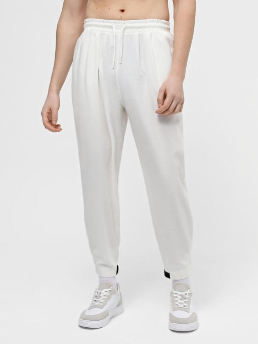 Брюки повседневные IJ модель lipuchki-linen-milk-man Фото