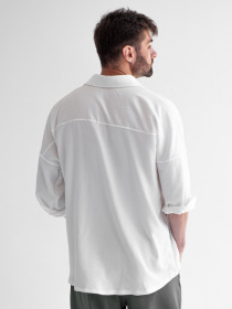Рубашка повседневная IJ модель ij-sorochka-linen-white-man Фото