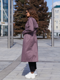 Тренч MilaNova модель Плащ Q-88 темная фреза Фото