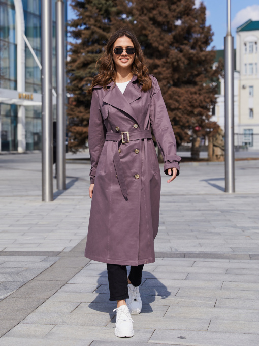 Тренч MilaNova модель Плащ Q-88 темная фреза Фото