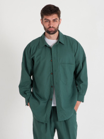 Сорочка повсякденна IJ модель ij-sorochka-linen-emerald-man Фото