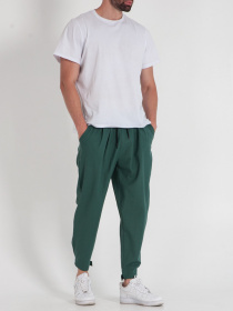 Повсякденні штани IJ модель lipuchki-linen-emerald-man Фото