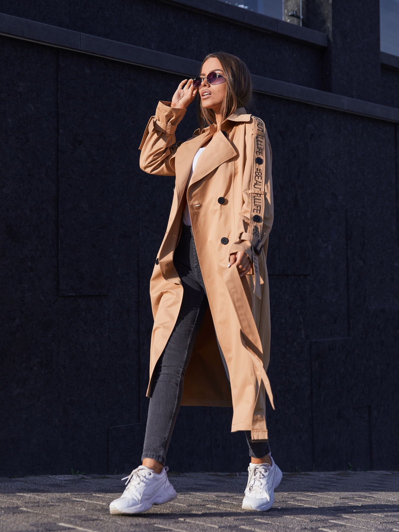 Тренч MilaNova модель Плащ Q-44 кемел Фото