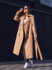 Тренч MilaNova модель Плащ Q-44 кемел Фото