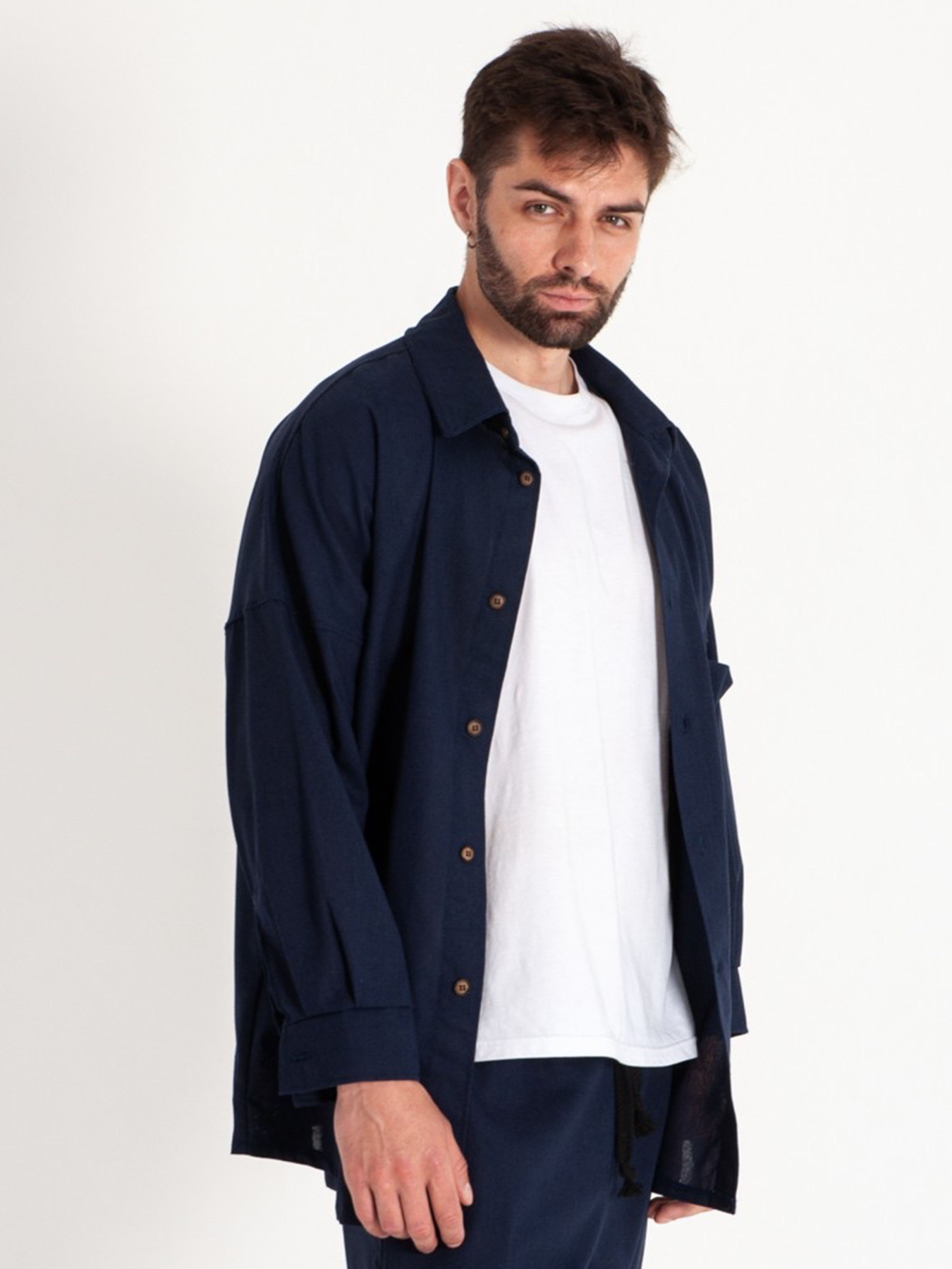 Рубашка IJ модель ij-sorochka-linen-navi-man Фото