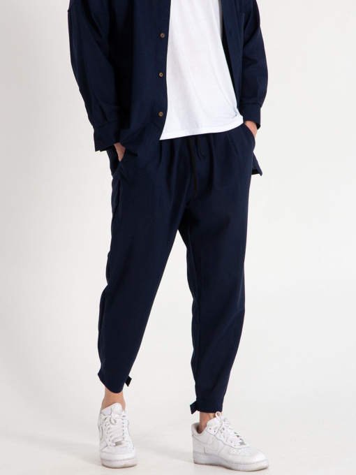 Повседневные штаны IJ модель lipuchki-linen-navi-man Фото