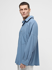 Сорочка IJ модель ij-sorochka-linen-blue-man Фото