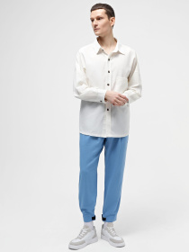 Повсякденні штани IJ модель lipuchki-linen-blue-man Фото