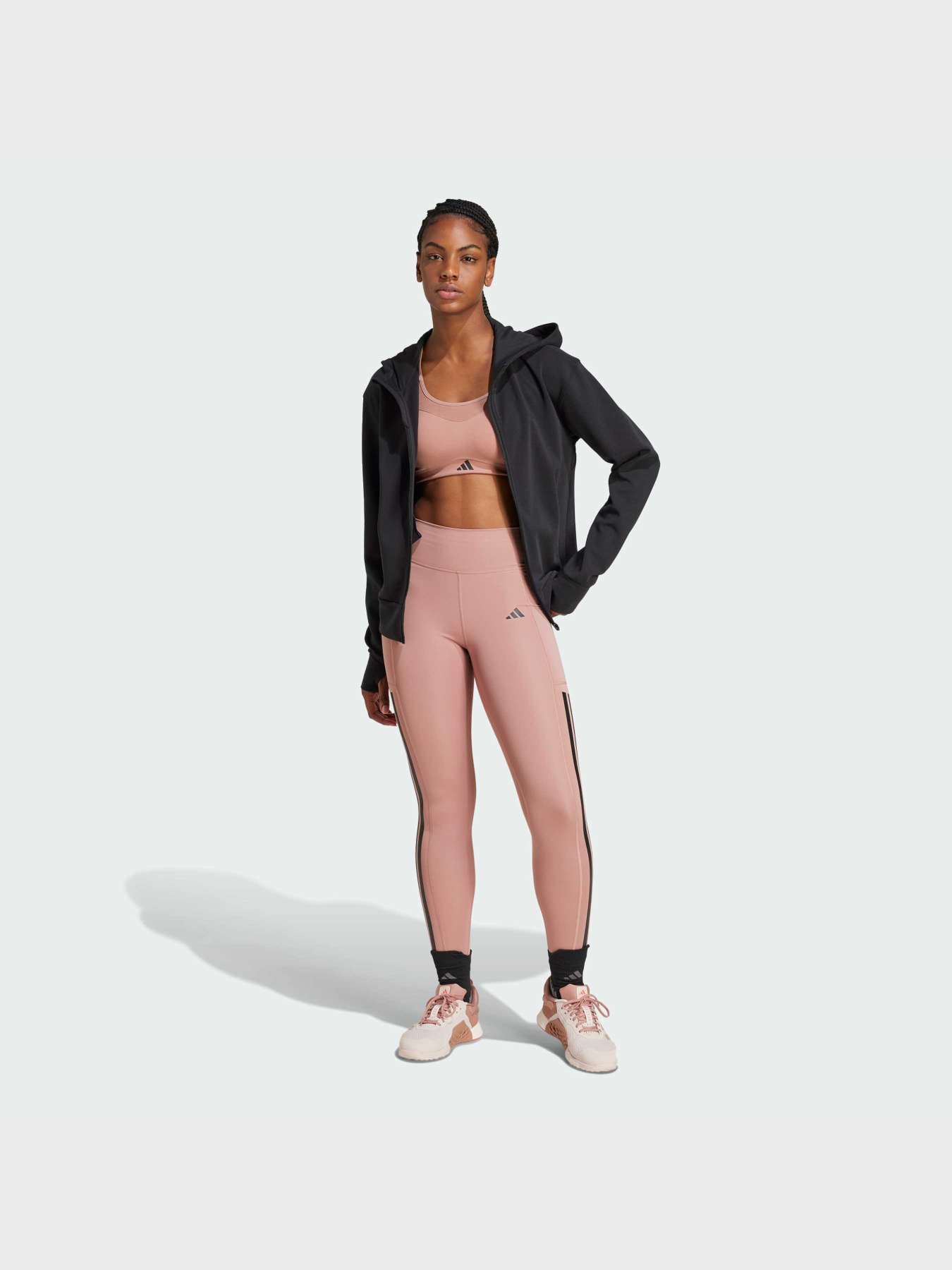 Леггинсы спортивные Adidas 3 Stripes модель JI8764 Фото