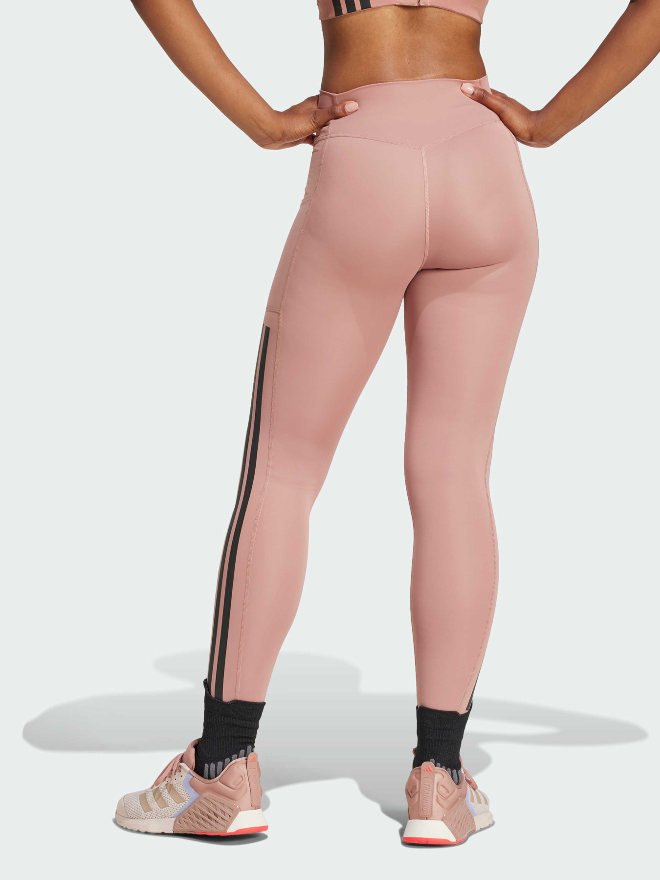 Спортивные леггинсы Adidas 3 Stripes модель JI8764 Фото