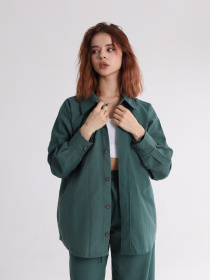 Сорочка IJ модель ij-sorochka-linen-emerald Фото