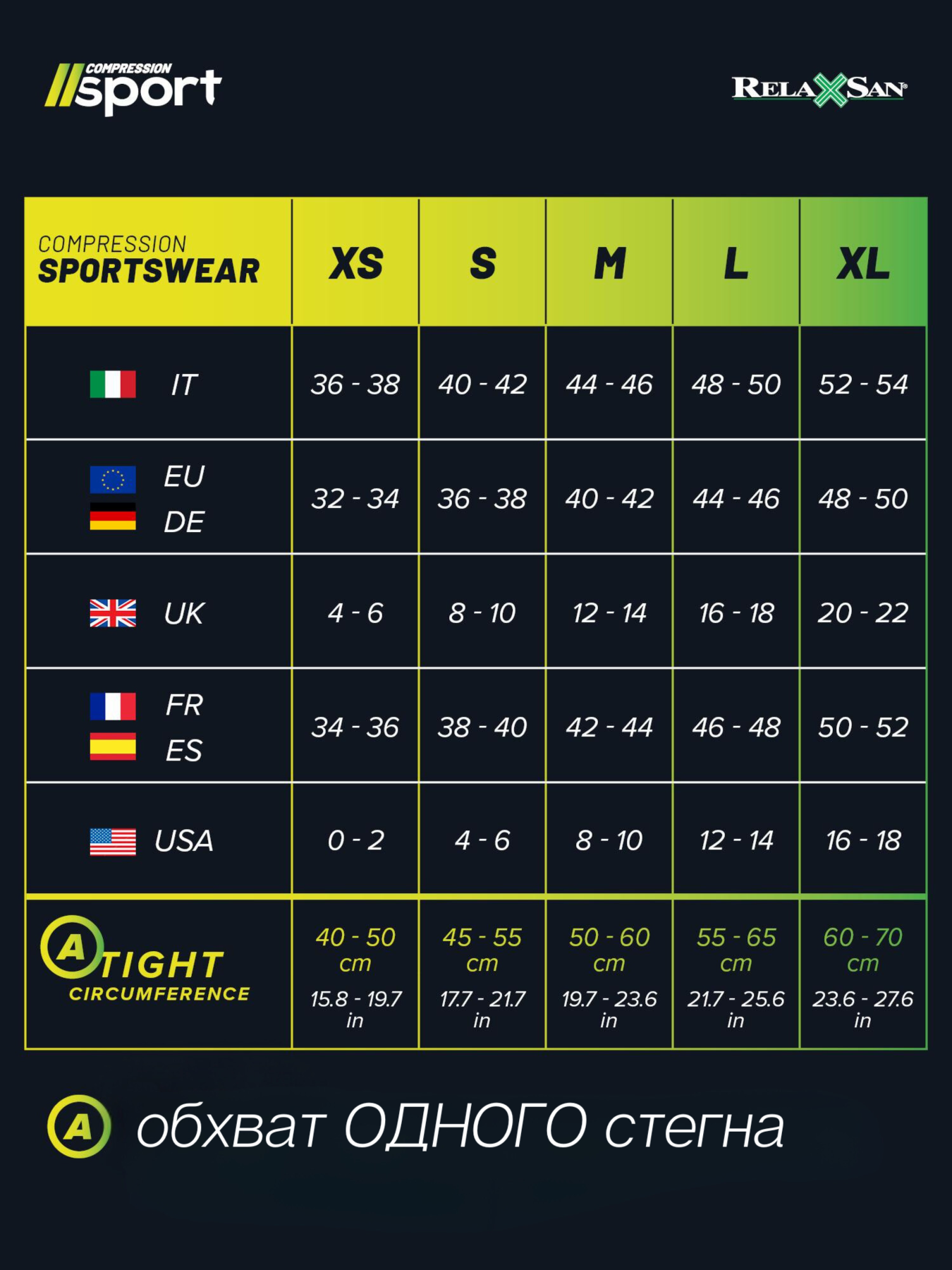 Леггинсы спортивные Relaxsan Компресійні модель 8050 Фото