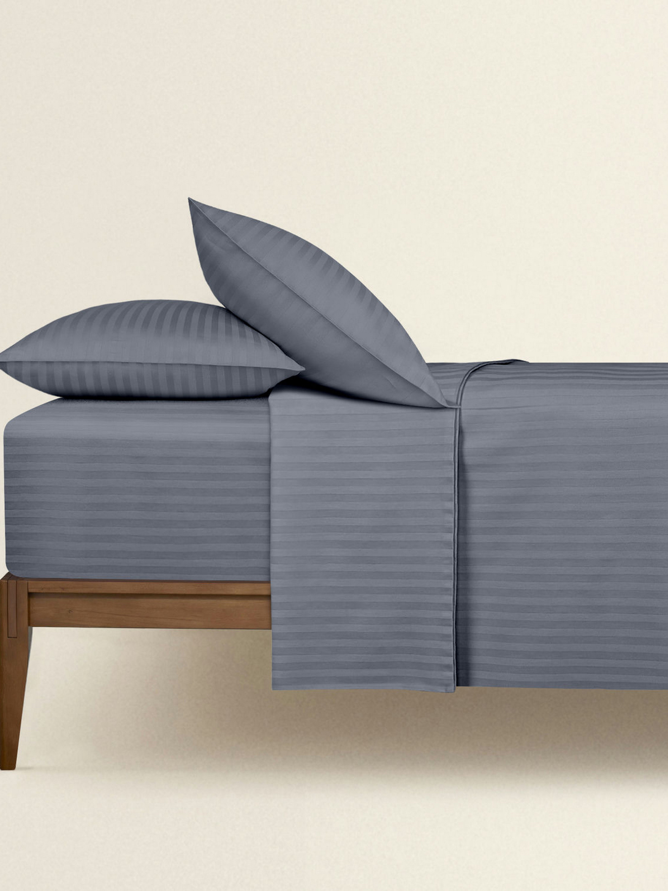 Набір наволочок сатин на подушку STEEL Cosas модель SetPillow_StrSatin_53Steel_40x60 Фото