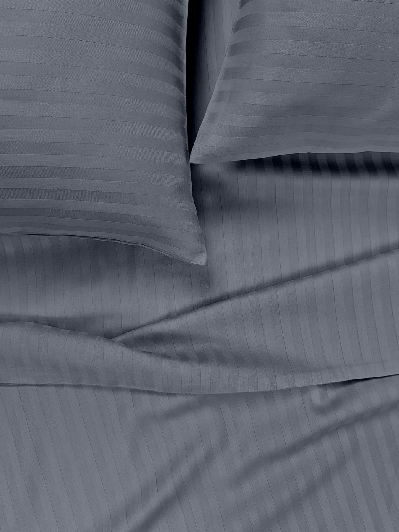 Набір наволочок сатин на подушку STEEL Cosas модель SetPillow_StrSatin_53Steel_40x60 Фото