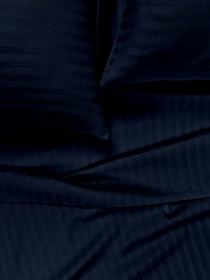 Набор наволочек сатин на подушку NAVY Cosas модель SetPillow_StrSatin_51Navy_40x60 Фото